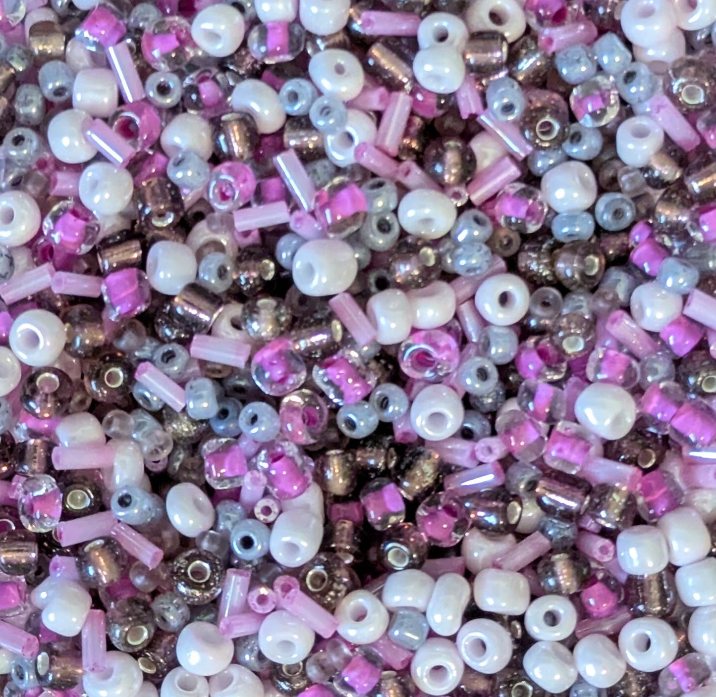 Pink & Gray Bead Mix