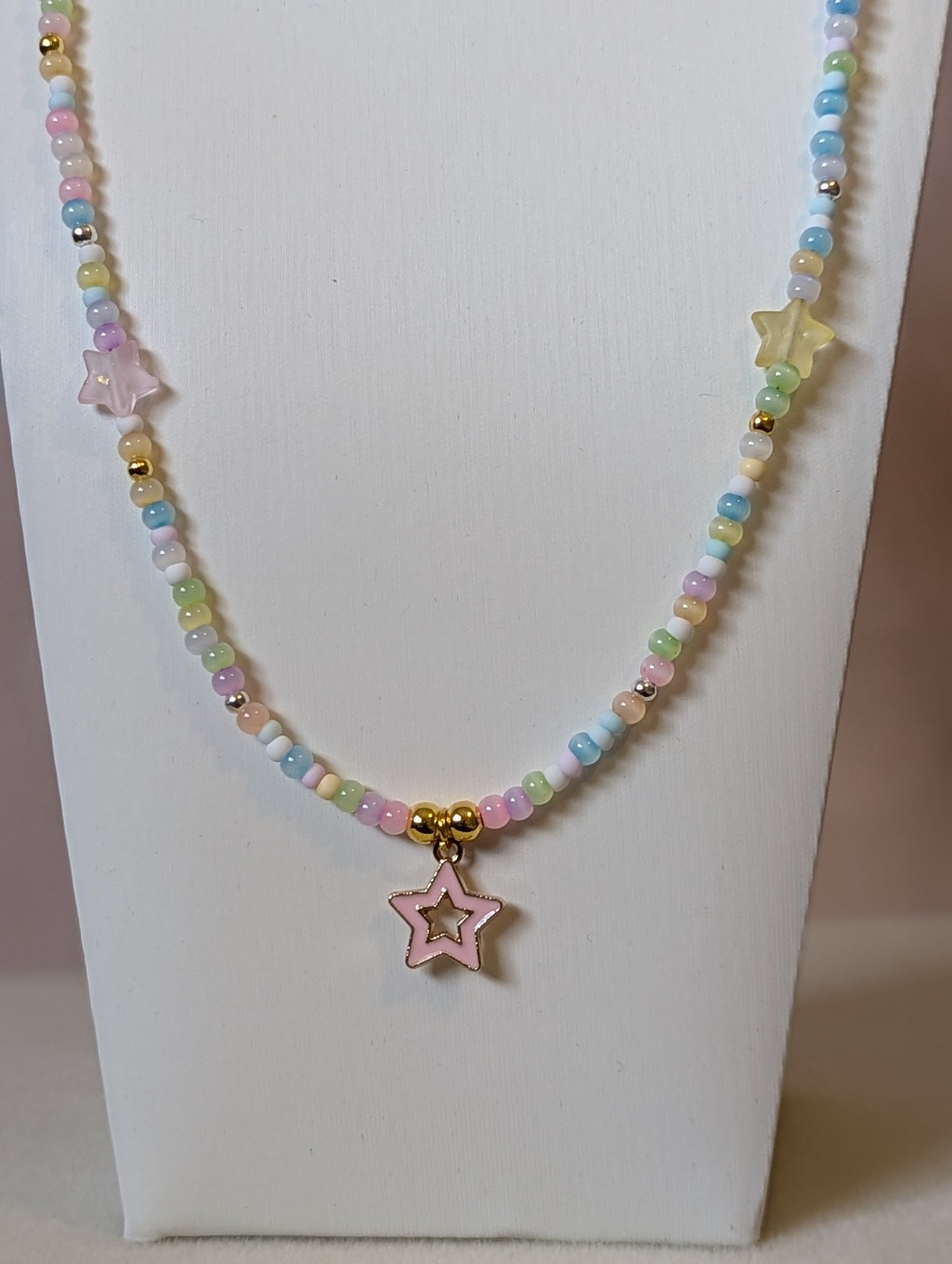 Pink Star Pendant Necklace
