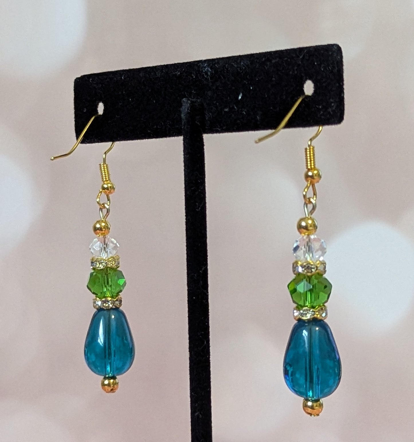 Teardrop Multi Color Earrings