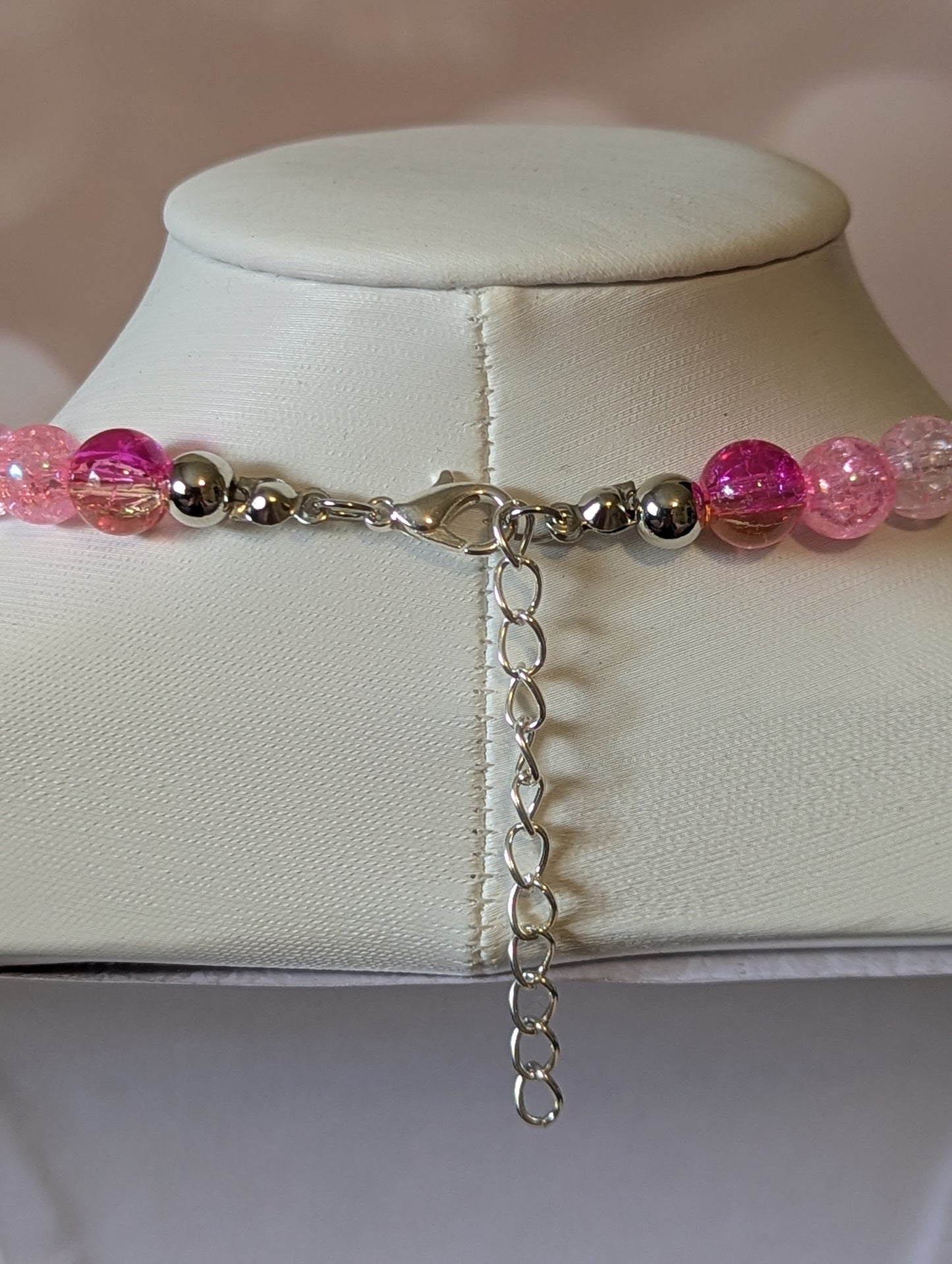 Pink Butterfly Pendant Necklace
