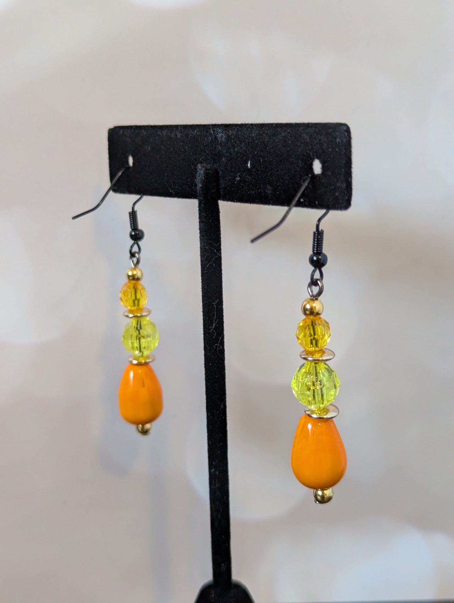 Orange & Yellow Dangle Earrings