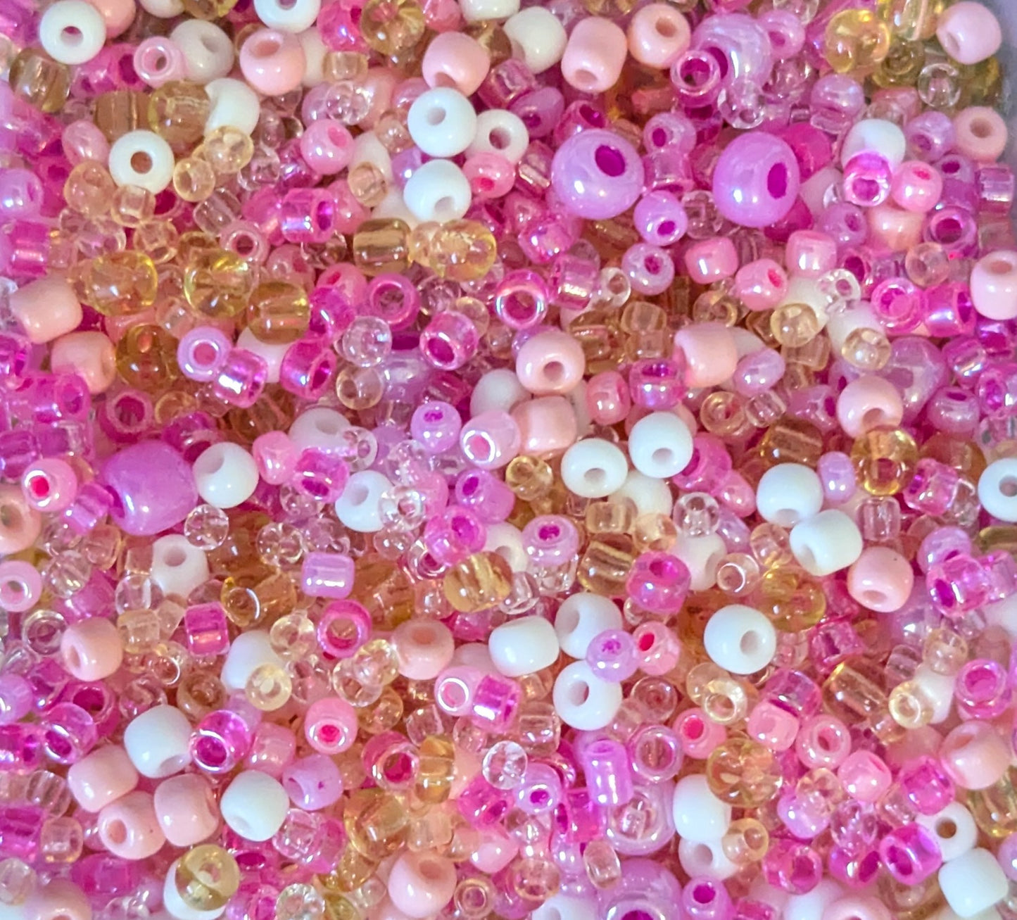 Pink & White Bead Mix