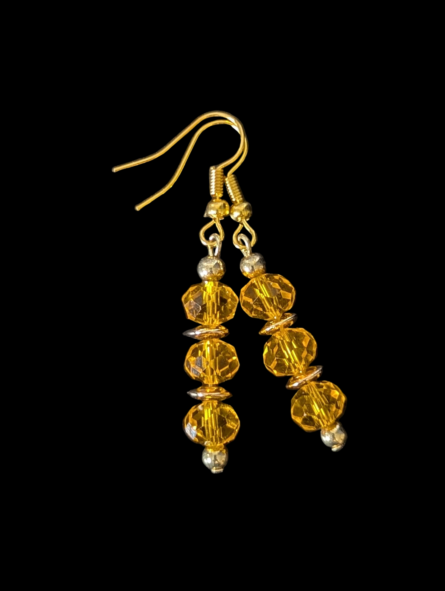 Triple Yellow Earrings