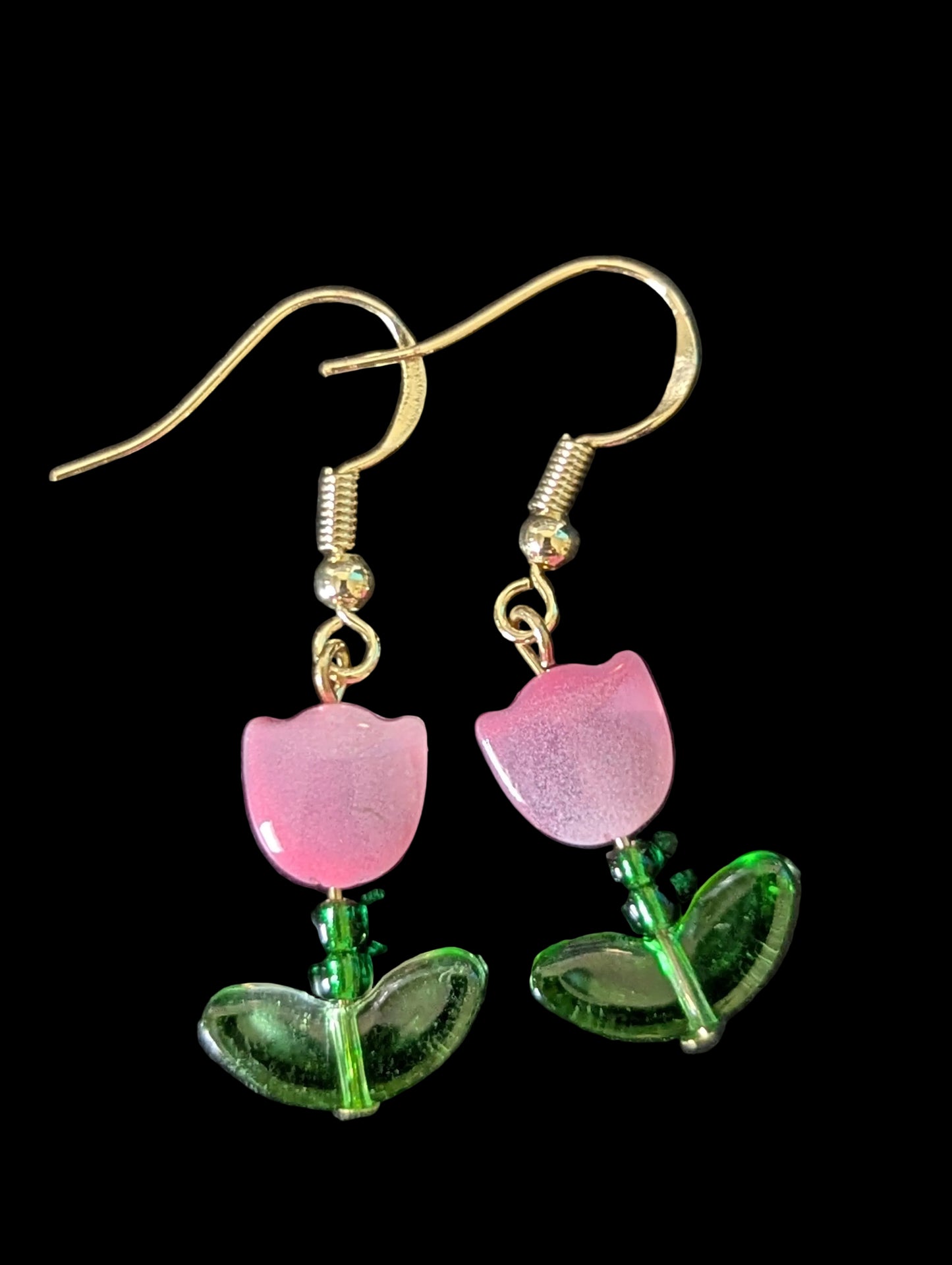 Pink Tulip Earrings