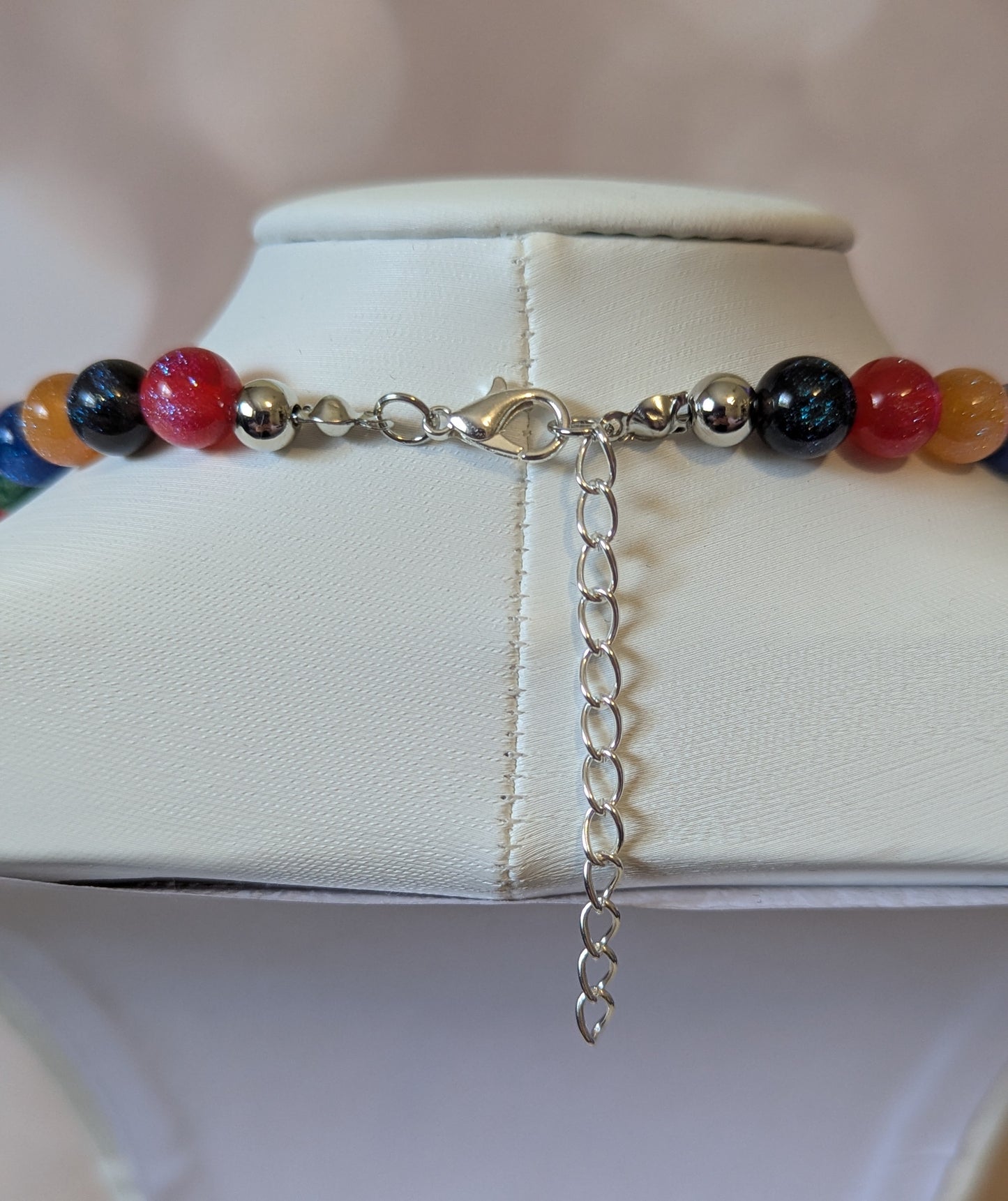 Multi Color Sparkle Bead Necklace