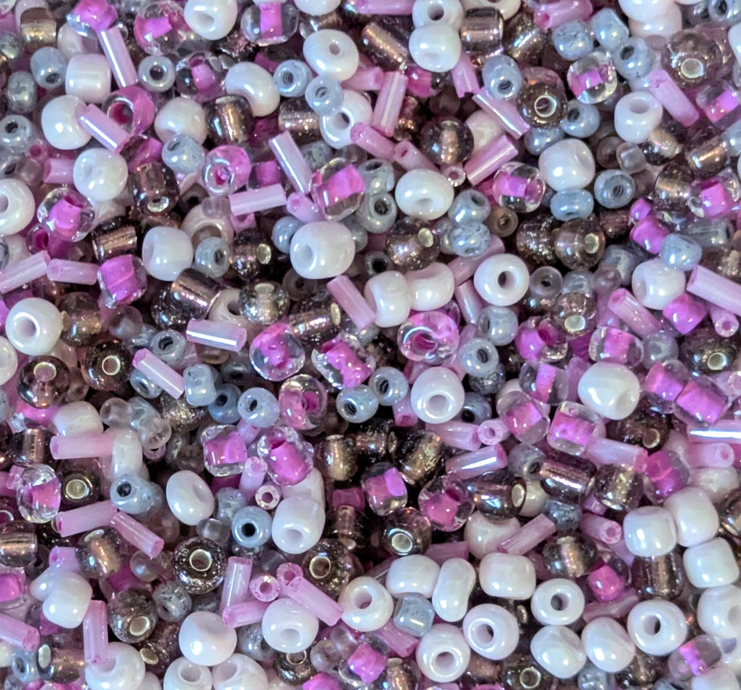 Pink & Gray Bead Mix