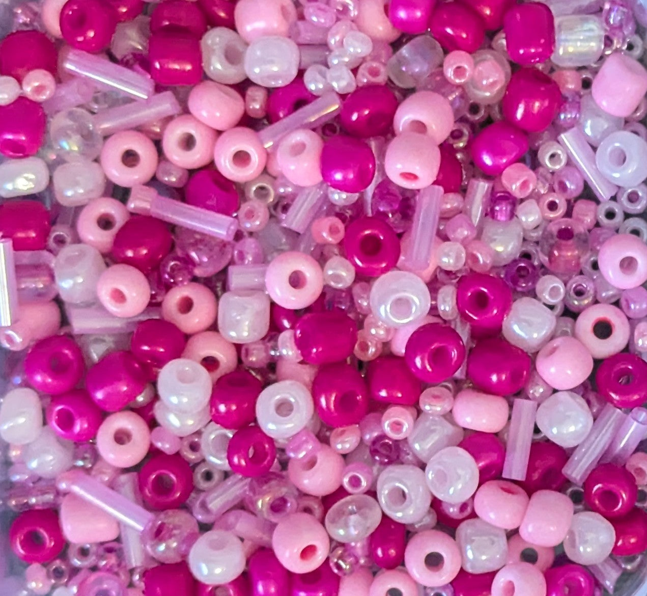Pink & Fuchsia Bead Mix