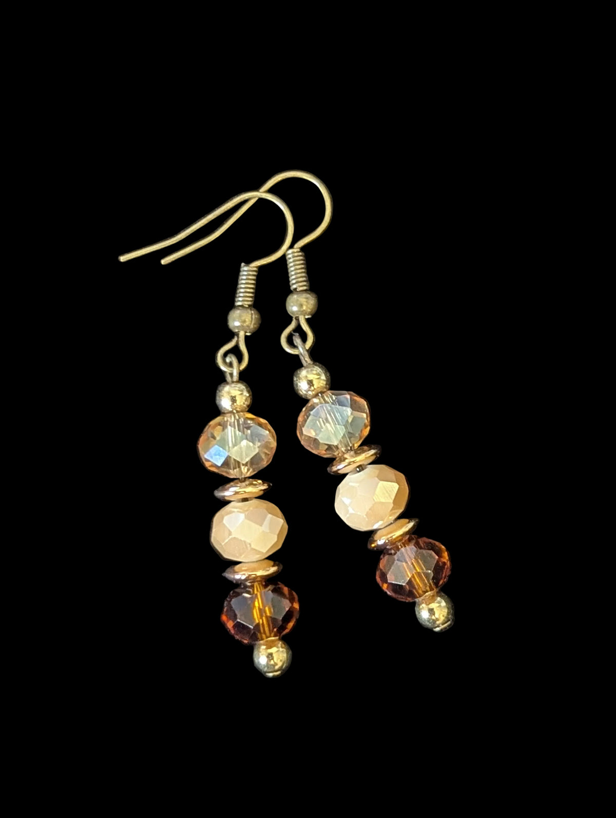 Triple Brown Earrings