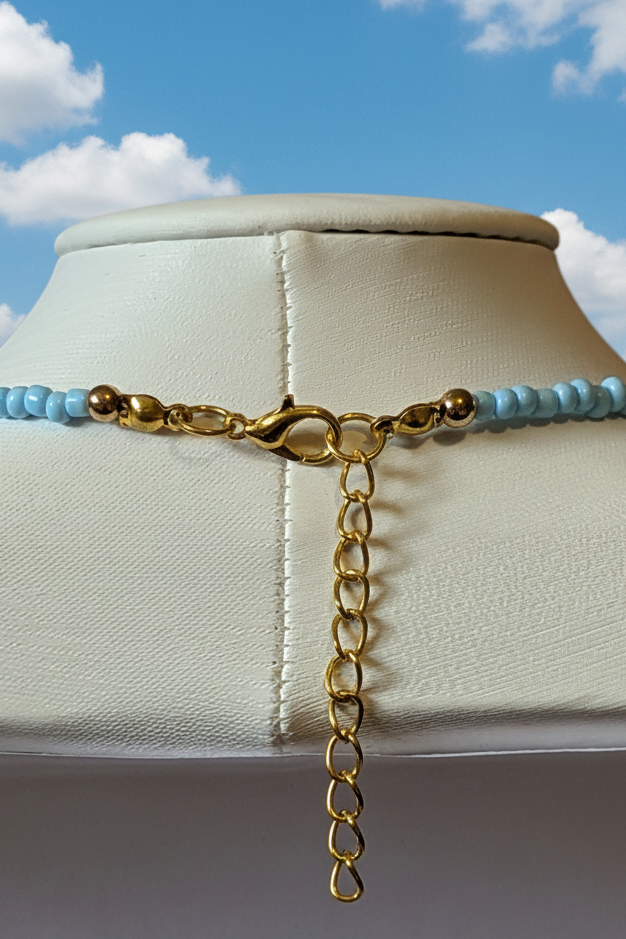 Blue Beach Pendant Necklace