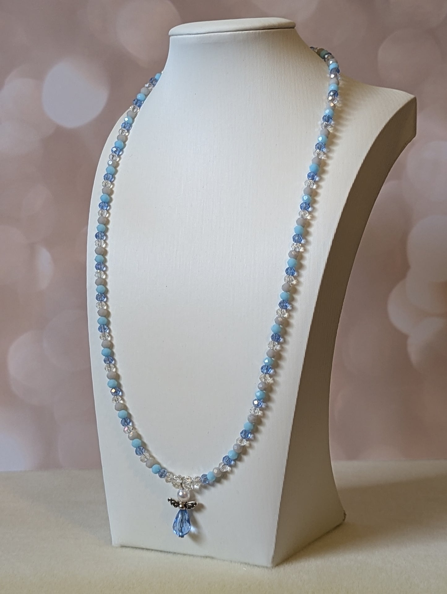 Blue Angel Pendant Necklace