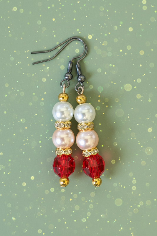 Dazzle Me Red Earrings