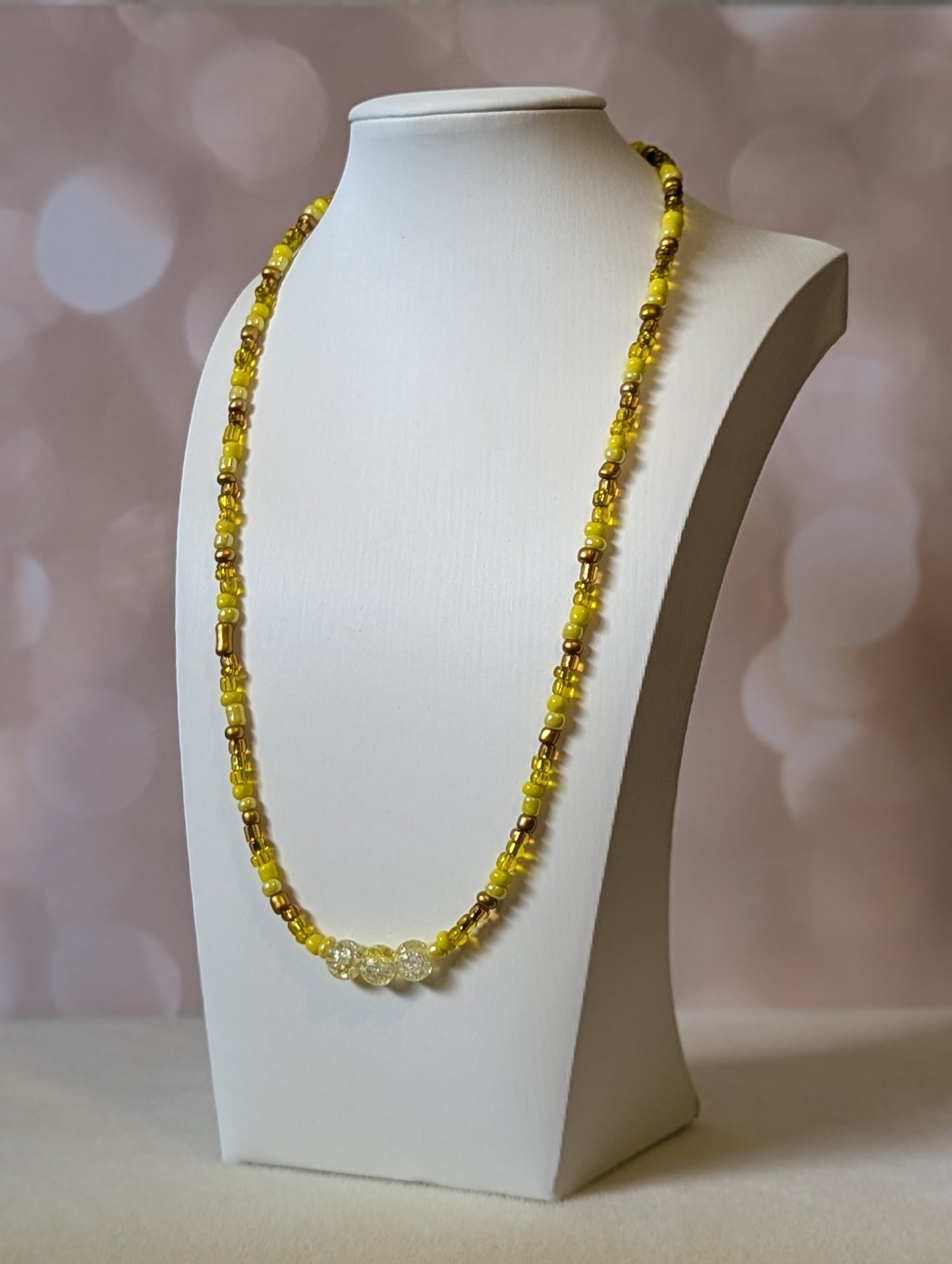 Yellow Bead Necklace