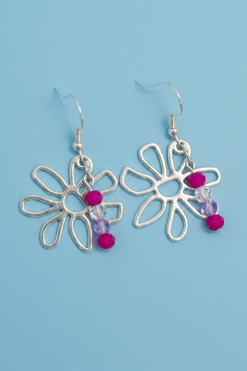 Pink Blossom Earrings