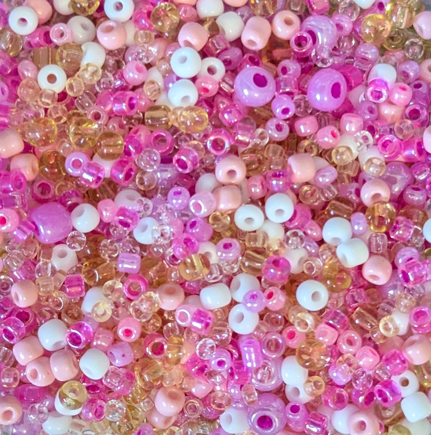 Pink & White Bead Mix