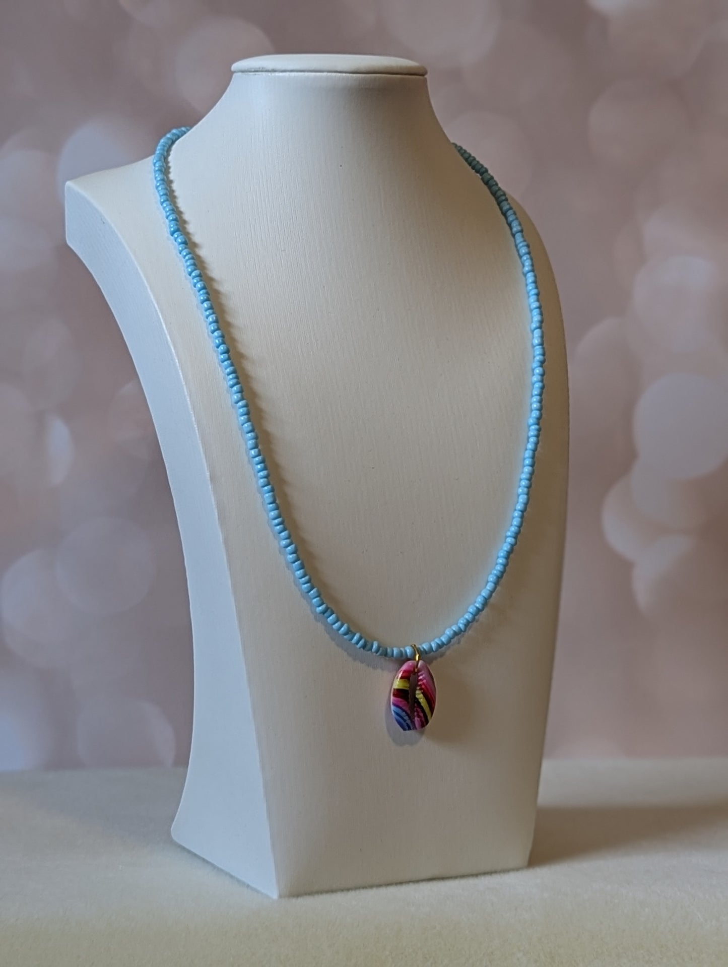 Blue Beach Pendant Necklace