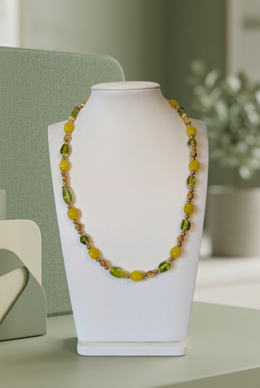 Golden Green Necklace