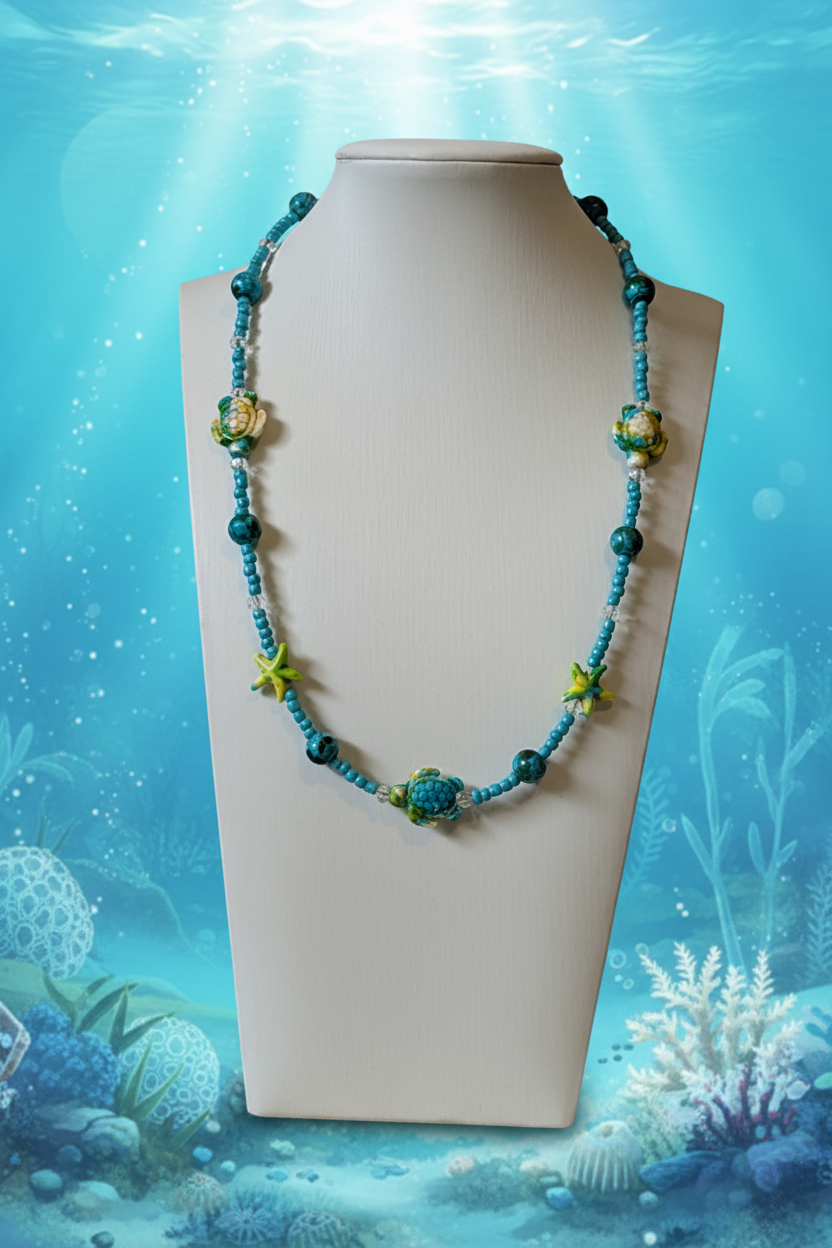 Sea Life Bead Necklace
