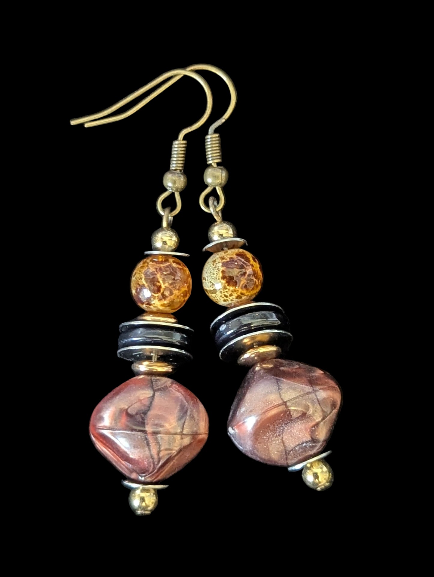 Rocky Brown Earrings