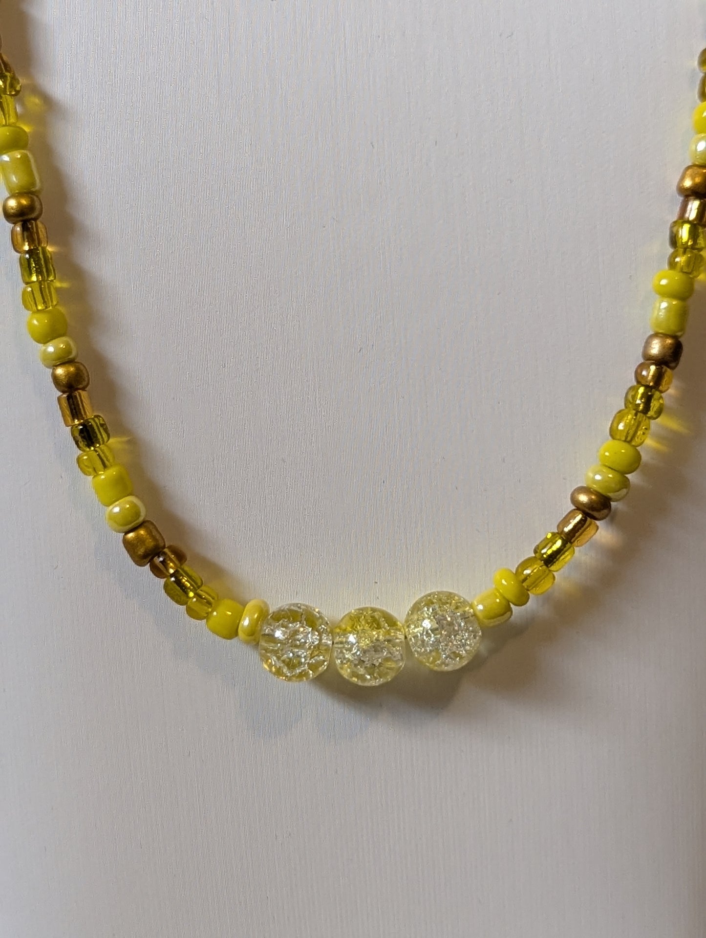 Yellow Bead Necklace