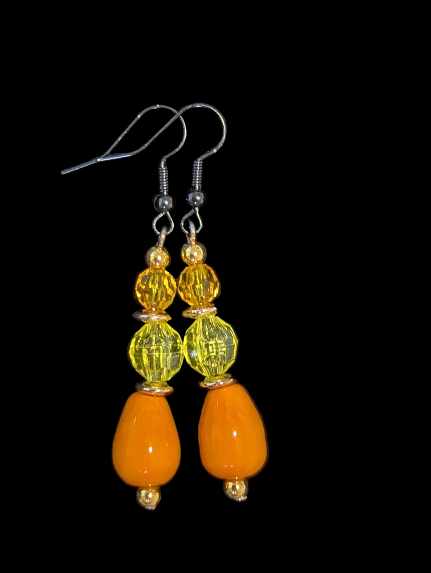 Orange & Yellow Dangle Earrings
