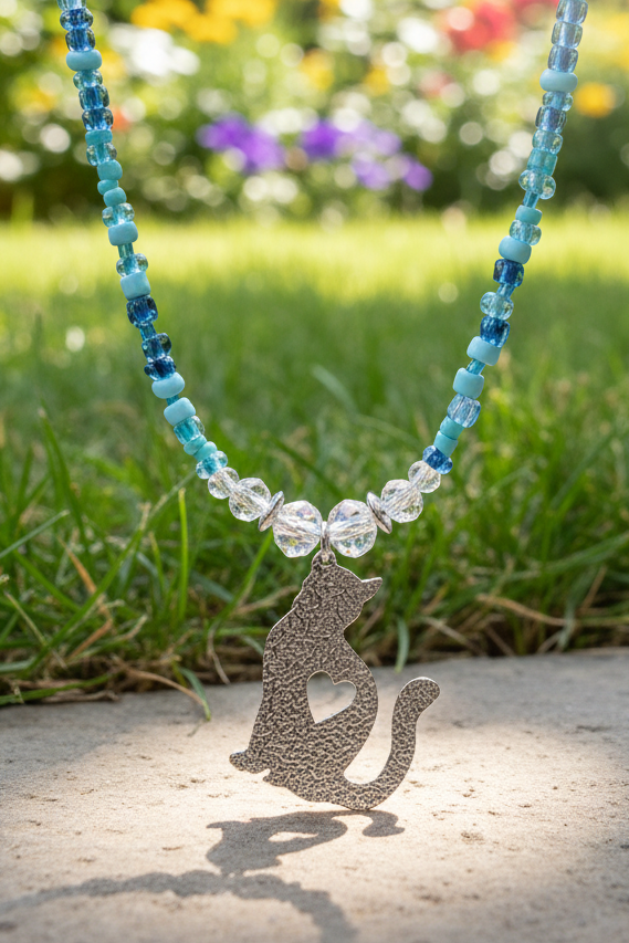 Cat Love Pendant Necklace