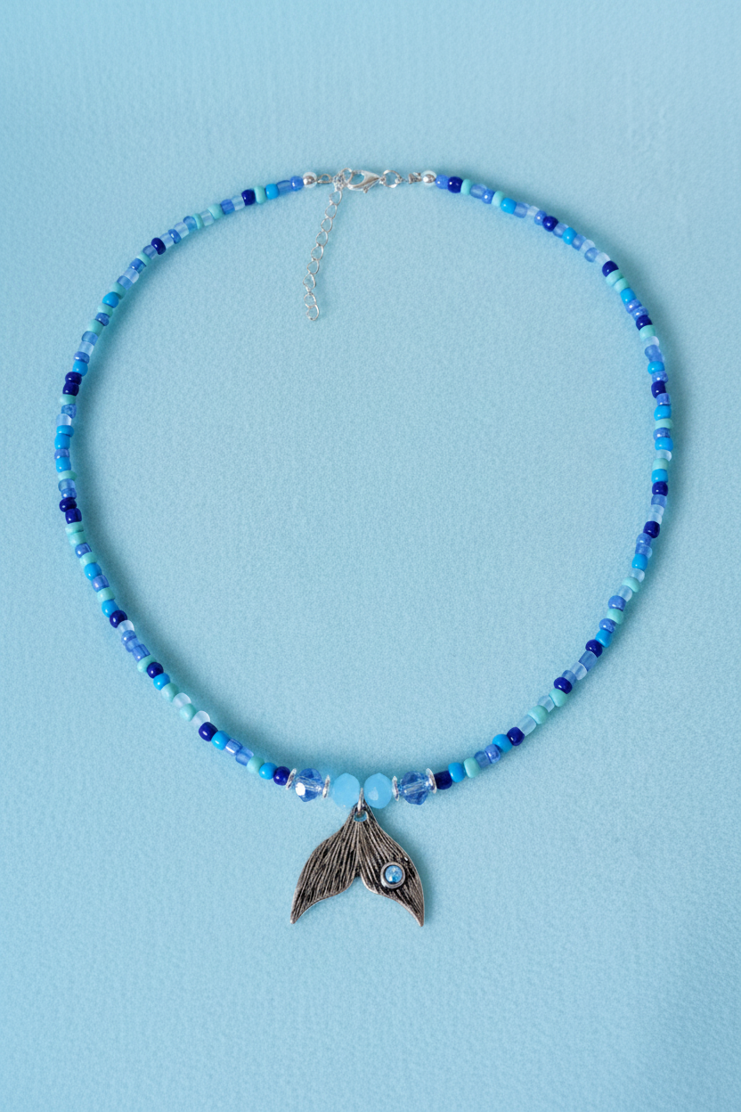 Mermaid Tail Pendant Necklace