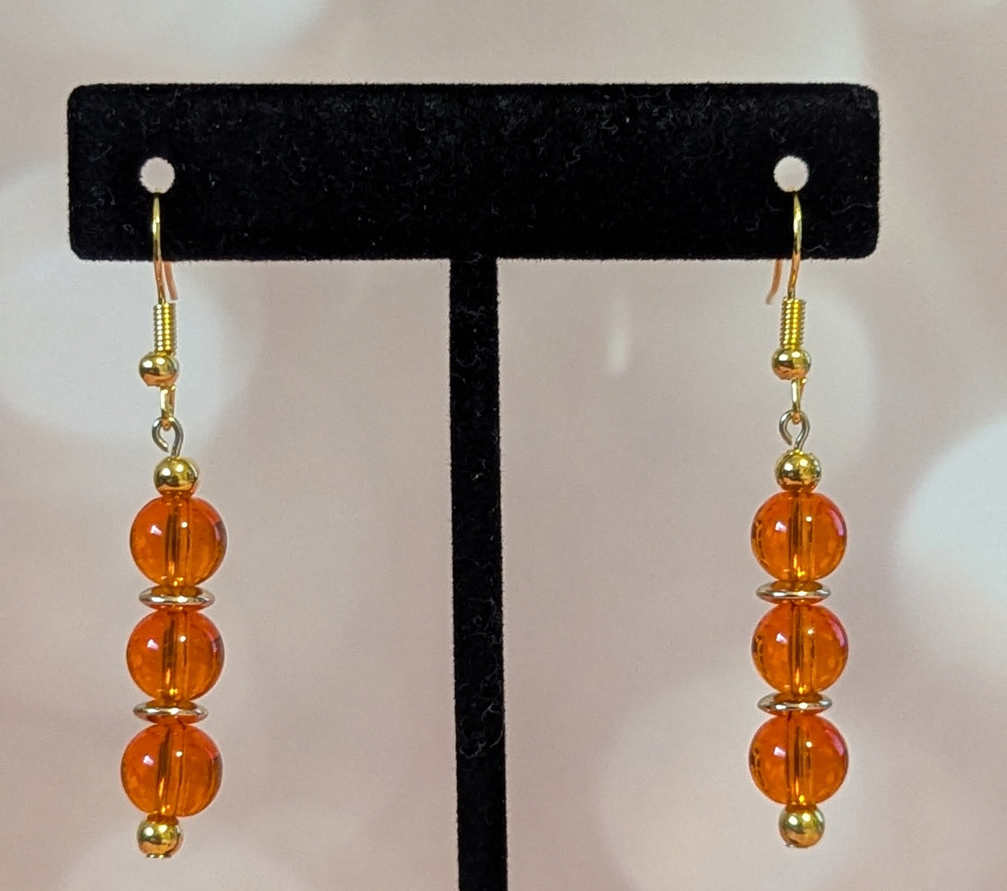 Triple Orange Earrings
