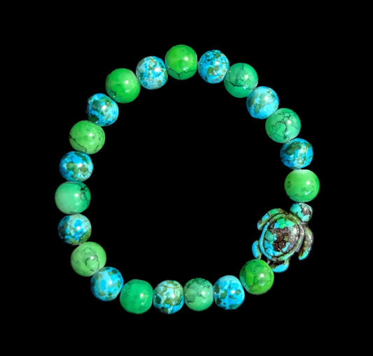Sea Turtle Bead Bracelet