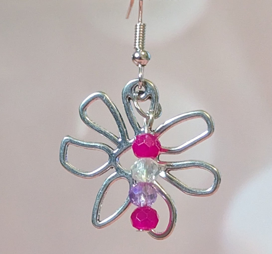 Pink Blossom Earrings