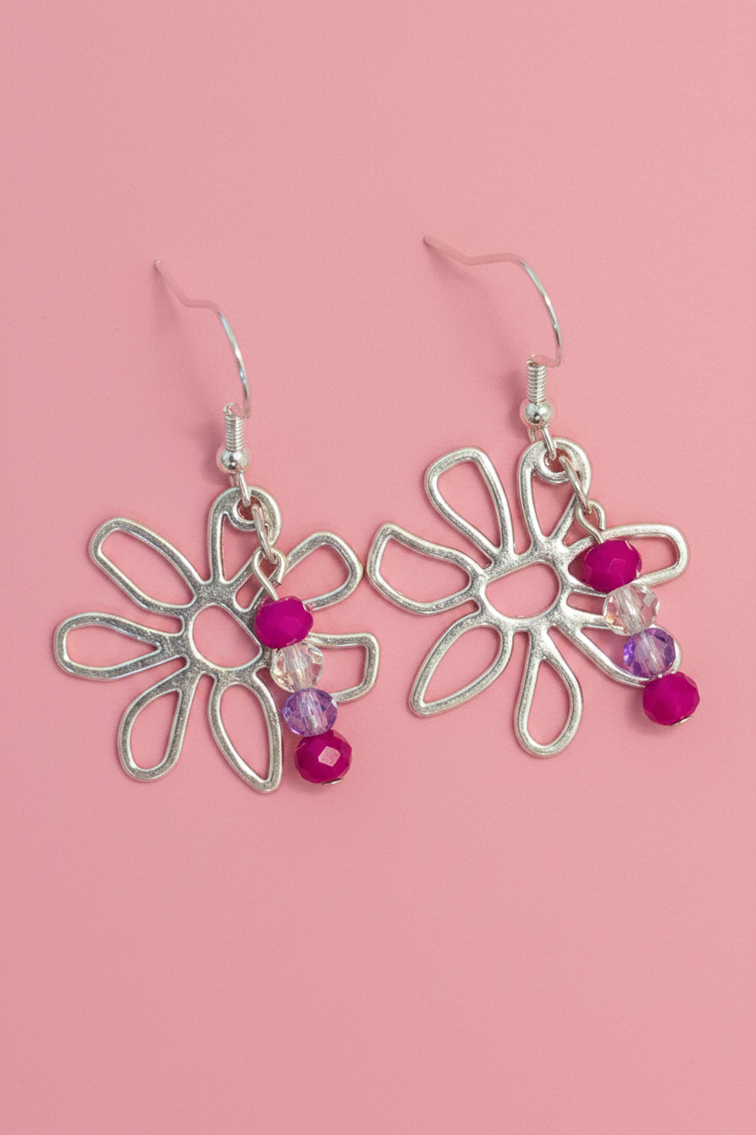 Pink Blossom Earrings