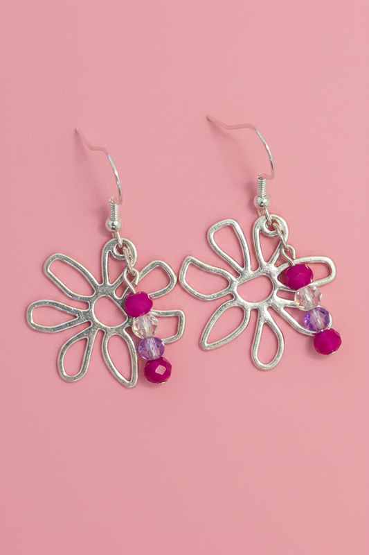 Pink Blossom Earrings