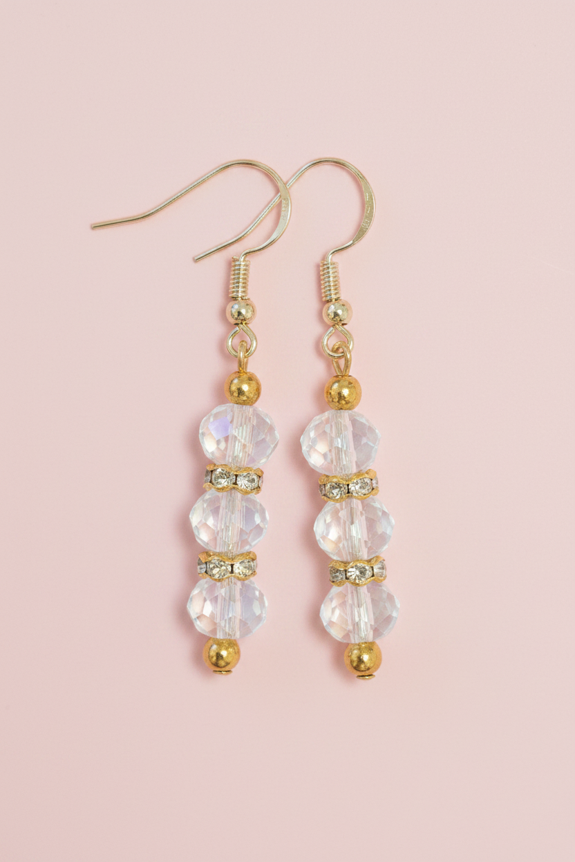 Crystal Clear Dangle Earrings