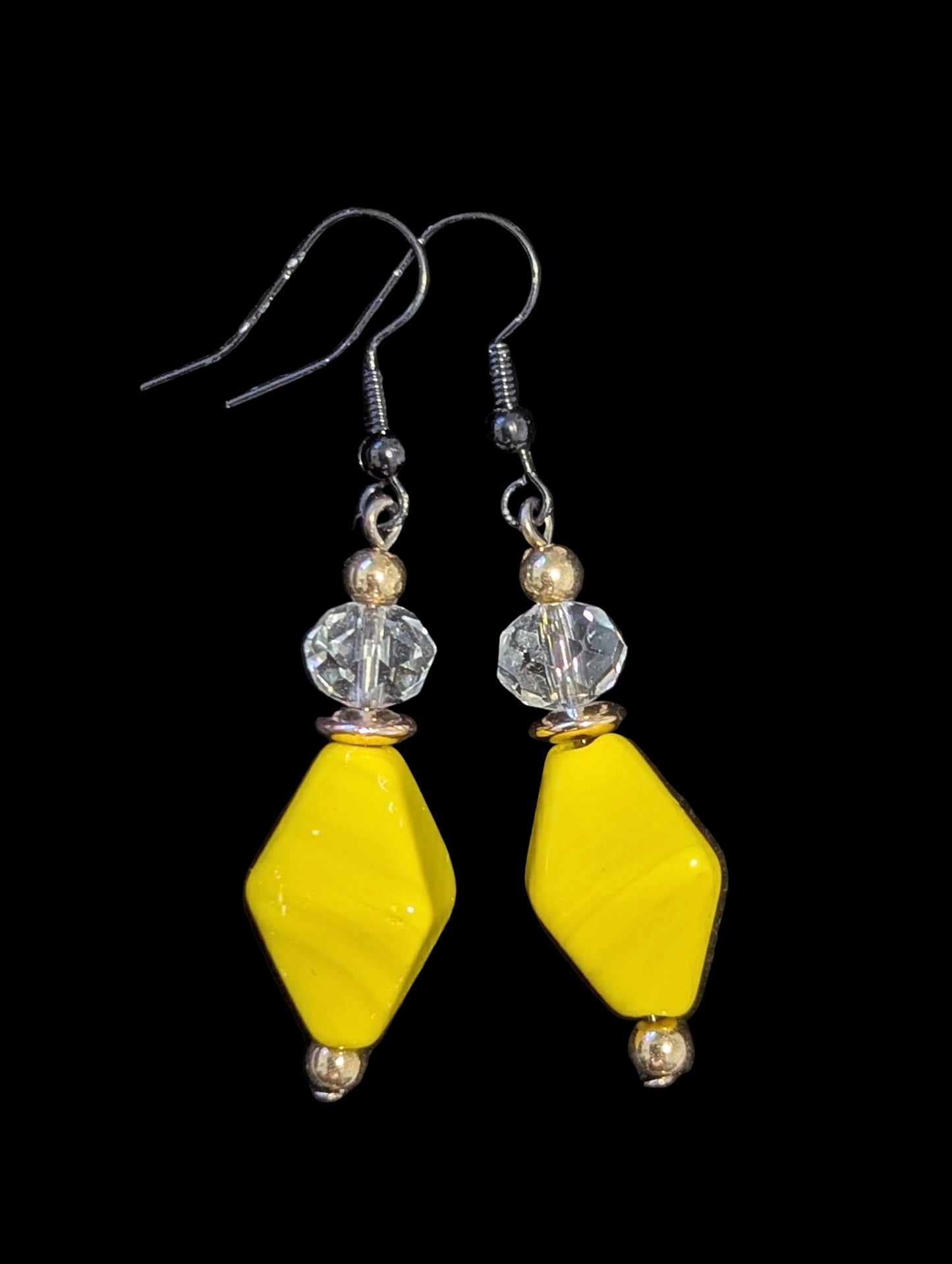 Yellow Ceramic Earrings
