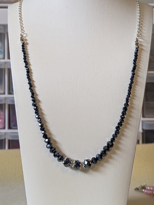 Faceted Bead Chain Necklace