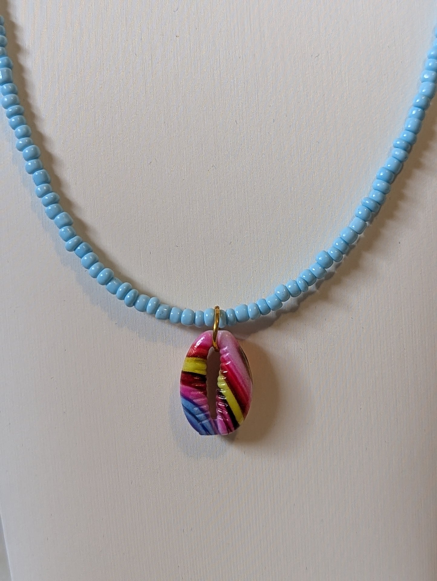 Blue Beach Pendant Necklace
