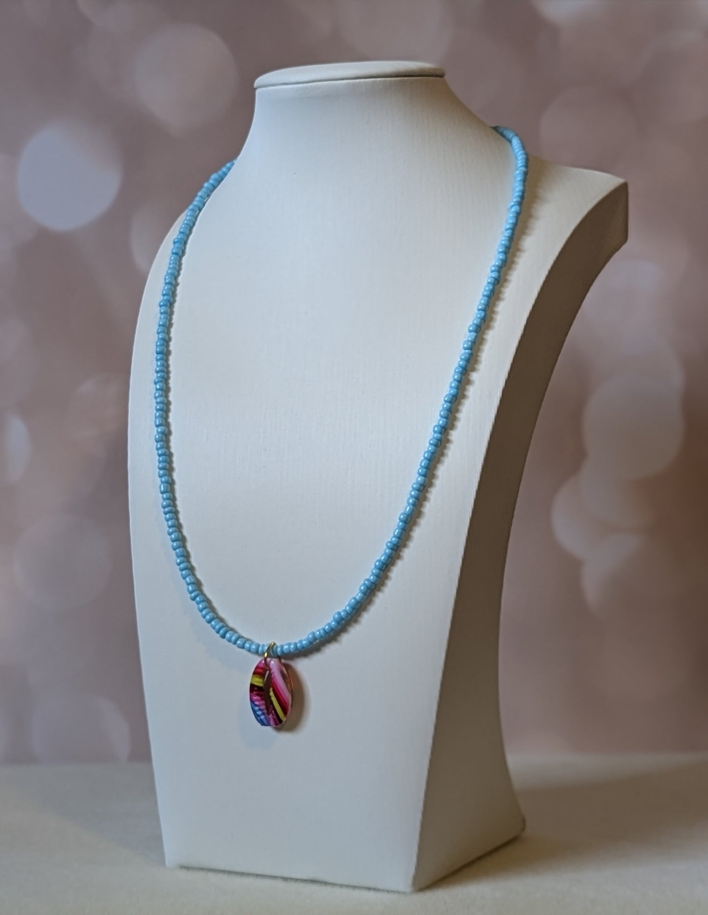 Blue Beach Pendant Necklace