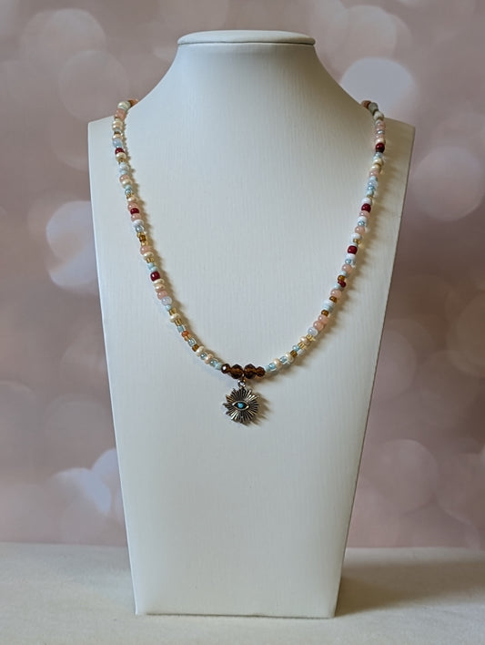 Eye in the Sun Pendant Necklace