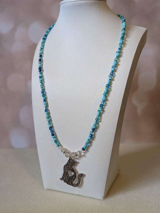 I Love Cats Pendant Necklace