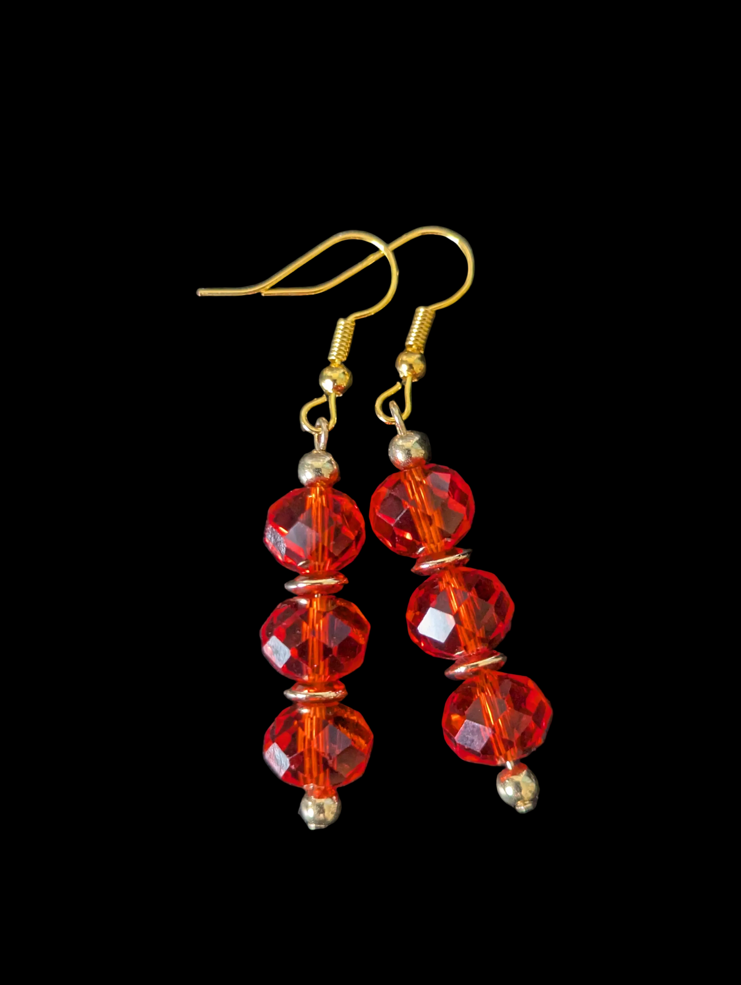 XL Triple Orange Earrings