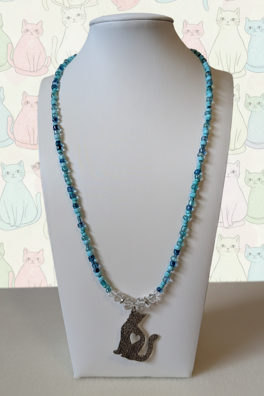 Cat Love Pendant Necklace