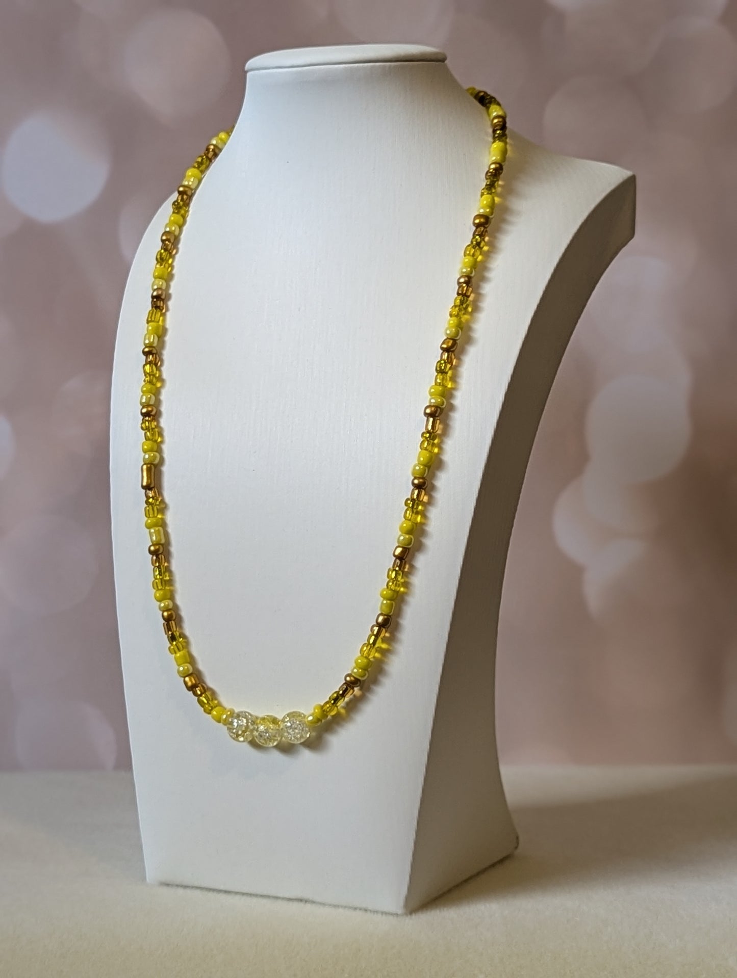 Yellow Bead Necklace