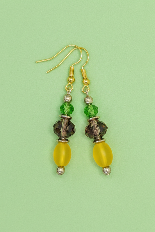 Multi Color Tiered Earrings