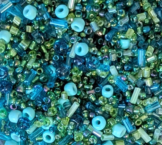 Turquoise & Green Bead Mix