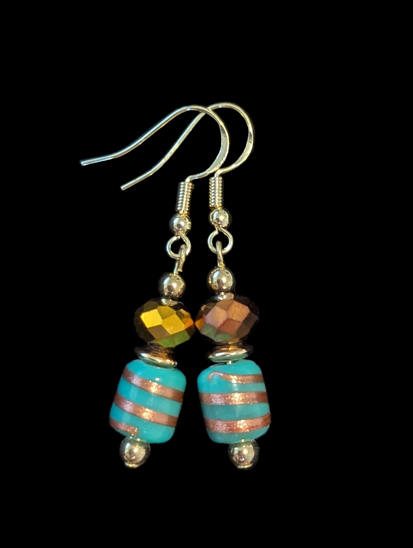 Blue Swirl Earrings