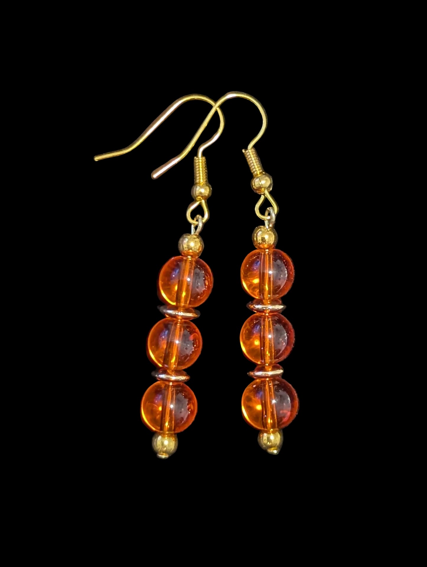 Triple Orange Earrings