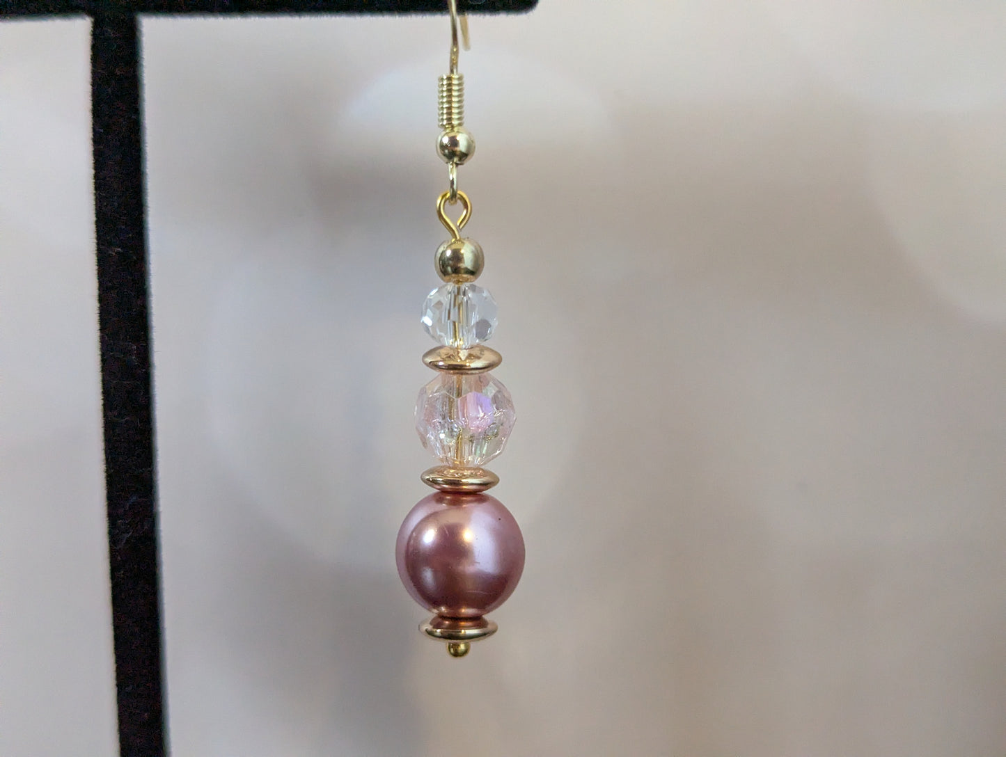 Pink Tiered Earrings
