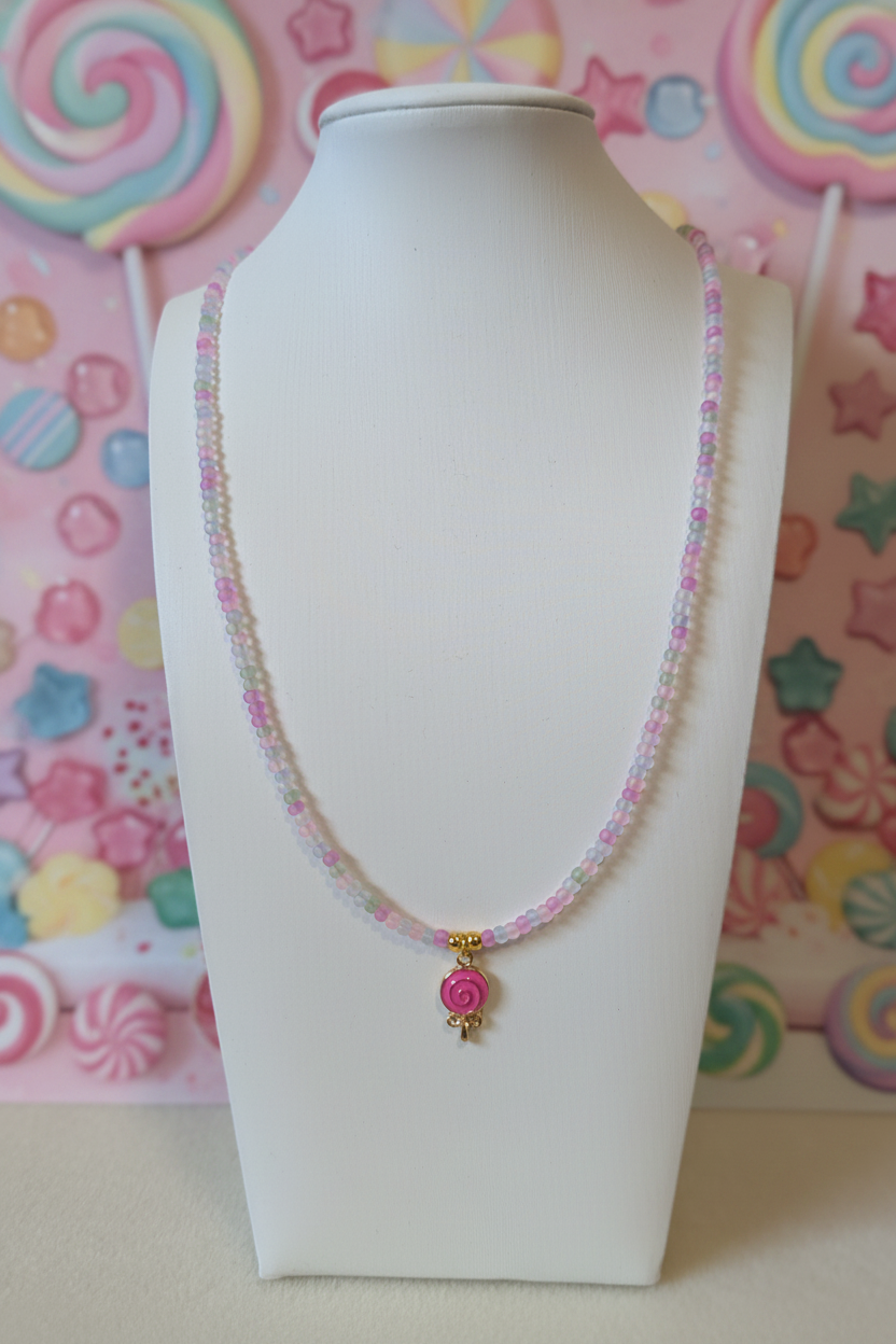 Lollipop Bead Necklace