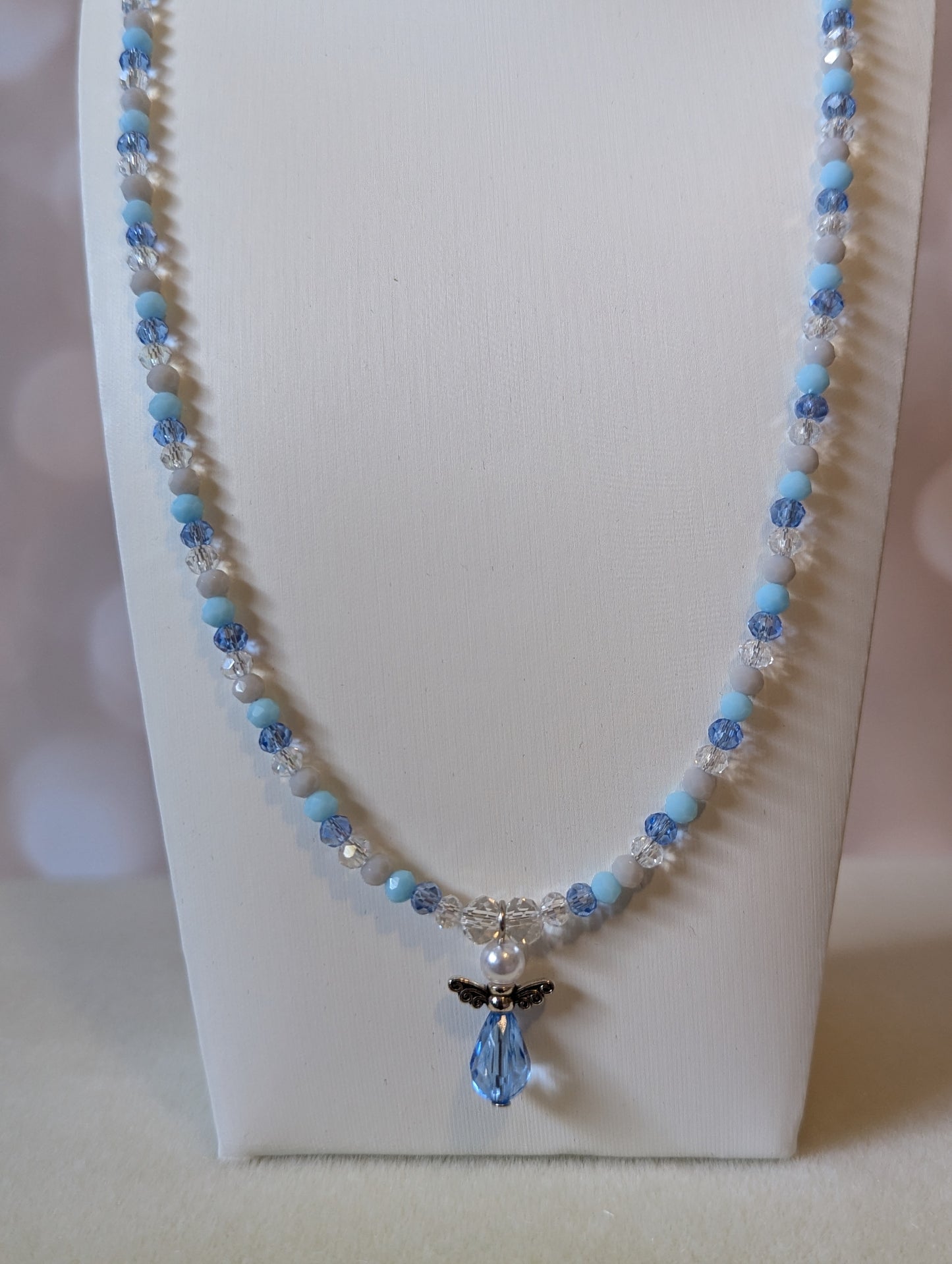 Blue Angel Pendant Necklace