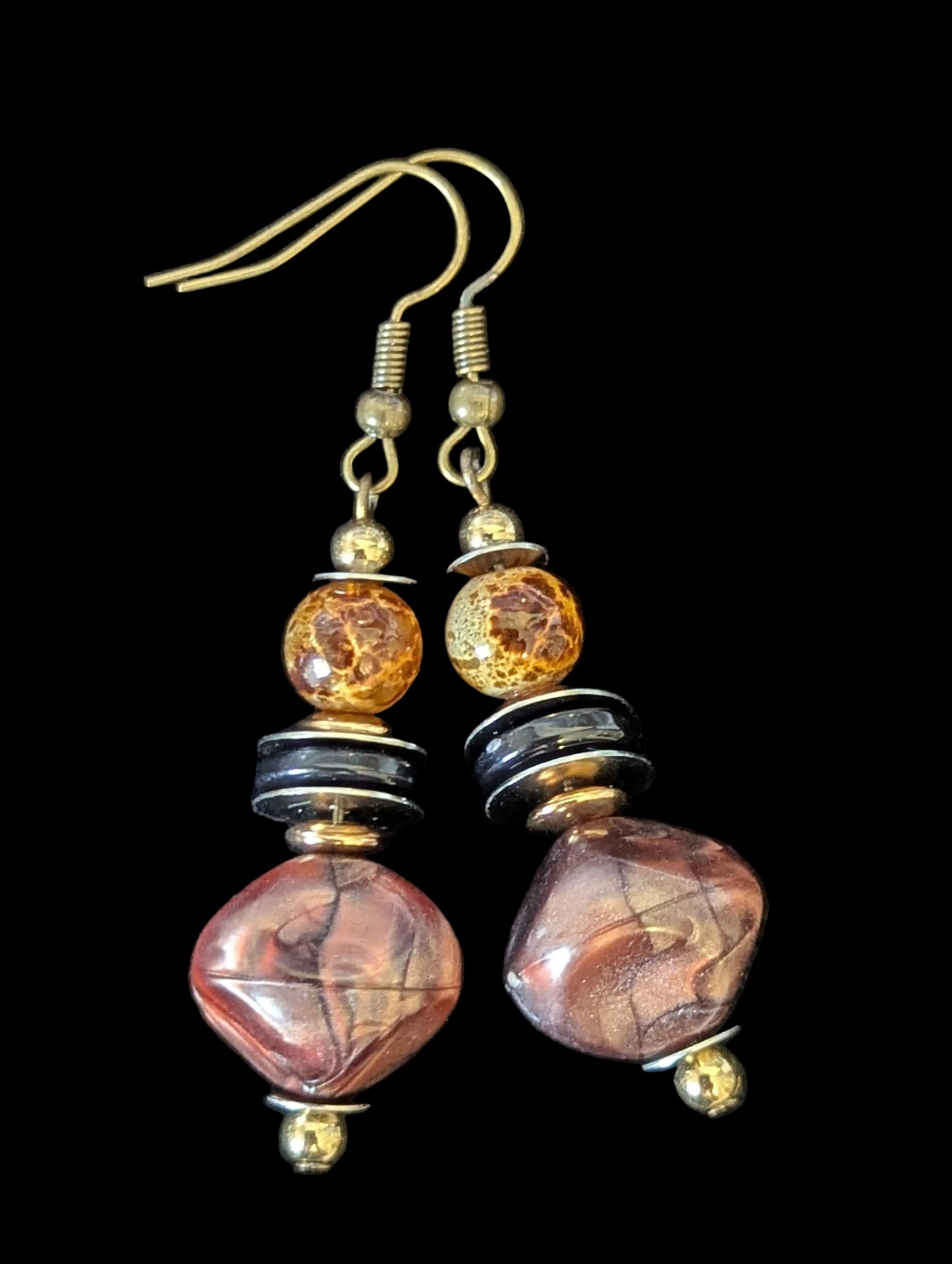 Rocky Brown Earrings