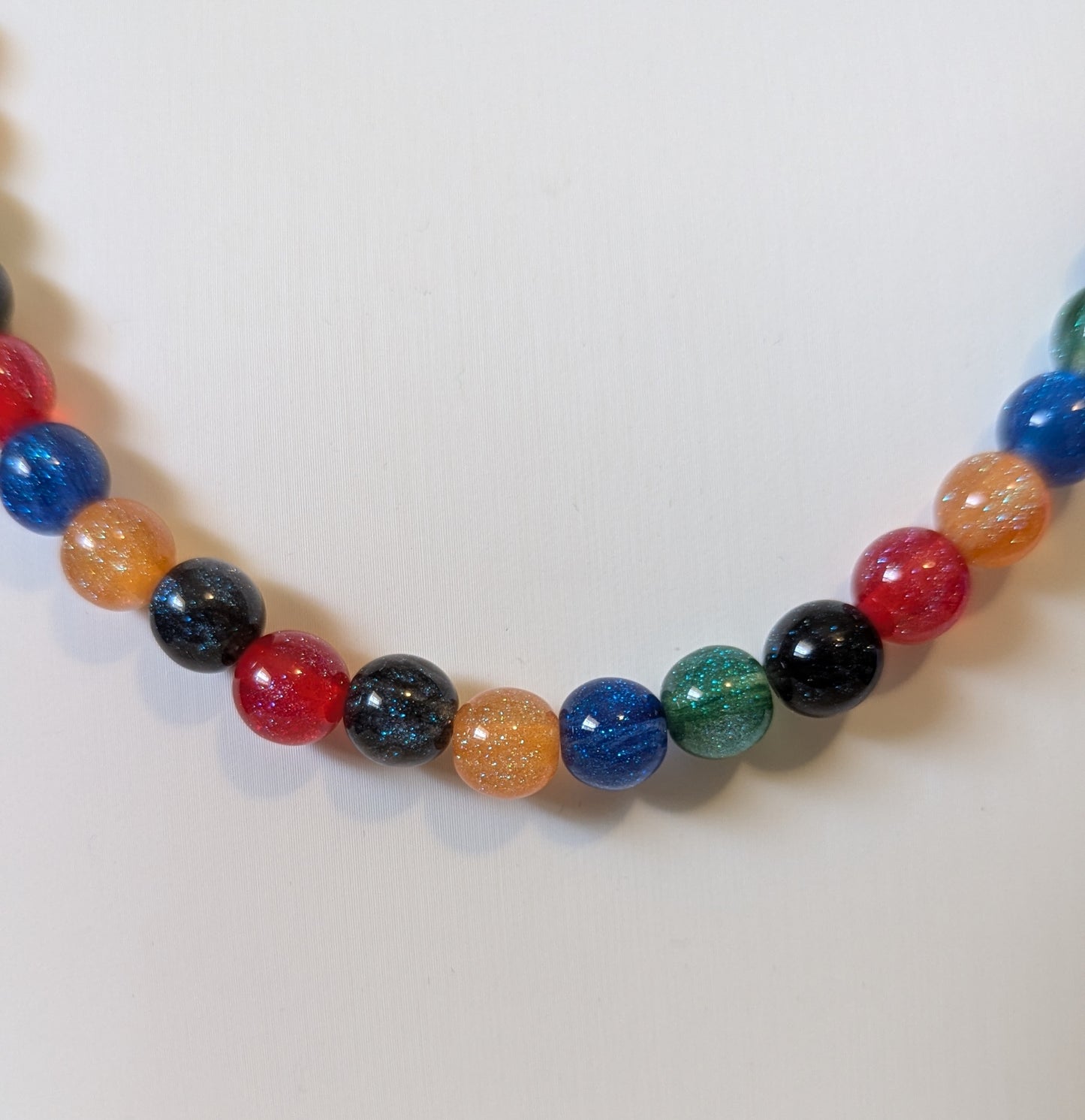 Multi Color Sparkle Bead Necklace